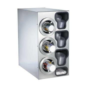 DRMCTCC3LSS - Dispense-Rite - CTC-C-3LSS - Stainless Steel Countertop Cup Dispensing Cabinet Product Image