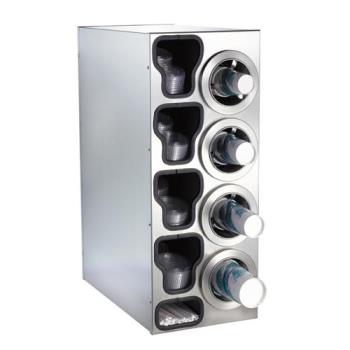 DRMCTCC4RSS - Dispense-Rite - CTC-C-4RSS - Stainless Steel Countertop Cup Dispensing Cabinet Product Image