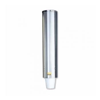 1501052 - San Jamar - C4400PF - Pull-Type 12-24 Oz Cup Stainless Dispenser Product Image