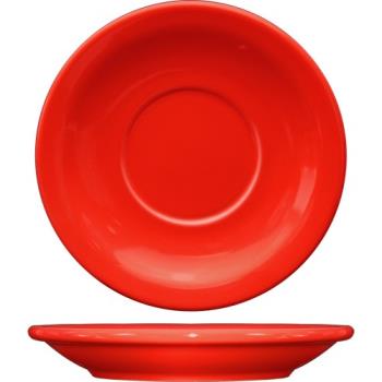 ITWCAN2CR - ITI - CAN-2-CR - 5 1/2 in Cancun™ Crimson Red Saucer With Narrow Rim Product Image