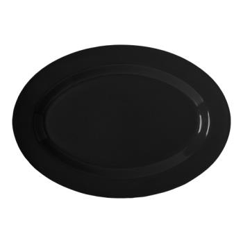 GETOP618BK - GET Enterprises - OP-618-BK - Black Elegance 18 in Oval Platter Product Image