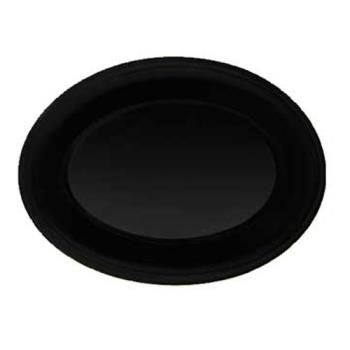 GETOP950BK - GET Enterprises - OP-950-BK - Black Elegance 9 3/4 in Oval Platter Product Image