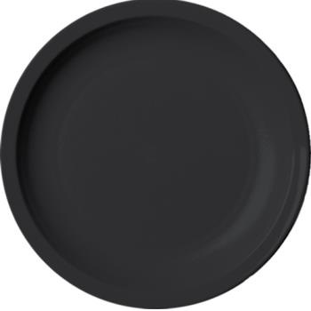CAM10CWNR110 - Cambro - 10CWNR110 - 10 in Camwear® Black Narrow Rim Plate Product Image