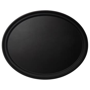 CAM2500CT110 - Cambro - 2500CT110 - 19 in x 23 in Oval Black Camtread® Serving Tray Product Image