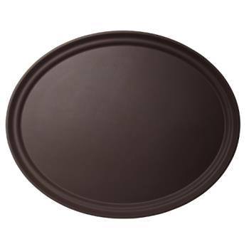 76515 - Cambro - 2500CT138 - 19 in x 23 in Oval Tavern Tan Camtread® Serving Tray Product Image