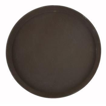 WINTRH11 - Winco - TRH-11 - 11 in Round Brown Serving Tray Product Image