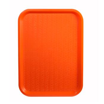 WINFFT1014O - Winco - FFT-1014O - 14 in x 10 in Orange Fast Food Tray Product Image