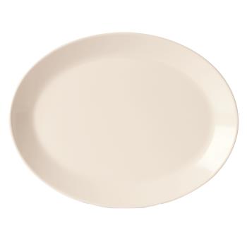 GETOP1300AW - GET Enterprises - OP-1300-AW - 12 in x 9 1/2 in American White Oval Settlement™Coupe Platter Product Image