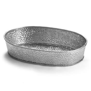 TABGP96 - Tablecraft - GP96 - 9 1/2 in x 6 in Oval Galvanized Steel Dinner Platter Product Image