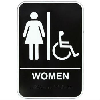 138543 - Vollrath - 5630 - 6 in x 9 in Women's Restroom Sign Product Image