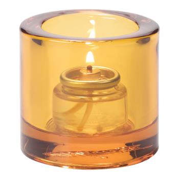 HLW5140A - Hollowick - 5140A - Amber Round Tealight Lamp Product Image