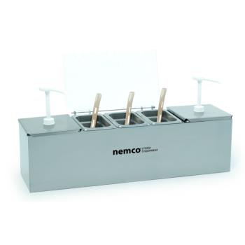 NEM88100CB2 - Nemco - 88100-CB-2 - Condiment Bar with 1.1 Qt Stainless Steel Pans Product Image