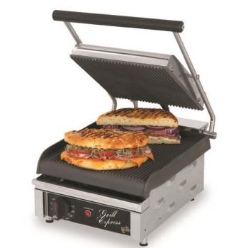 STAGX10IG - Star - GX10IG - Grill Express™ 10 in Grooved Sandwich Grill Product Image