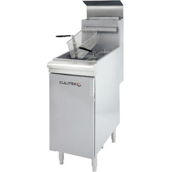 CULGF120LP - Culitek - CULGF120LP - 50 lb 120,000 BTU Single Pot SS-Series LP Gas Fryer Product Image