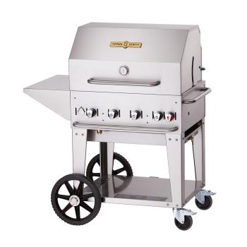 CROMCB30PKGNG - Crown Verity - CV-MCB-30PKG-NG - Mobile 30 in NG Charbroiler w/Accessories Product Image