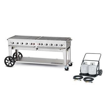 CROMCC72 - Crown Verity - MCC-72 - Mobile 72 in Charbroiler With Tank Cart Product Image