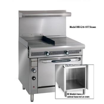IMPIHRG181HTXB - Imperial - IHR-G18-1HT-XB - 36 in Diamond Series Gas Range w/ Hot Top, Griddle and Cabinet Base Product Image