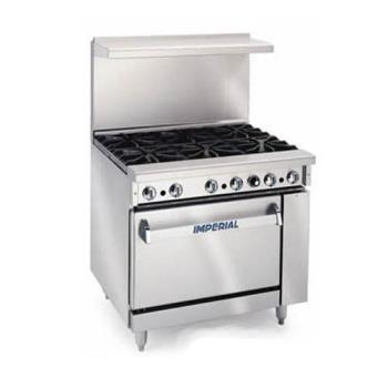 IMPIR6C - Imperial - IR-6-C - 36 in 6-Burner Gas Range w/ Convection Oven Product Image