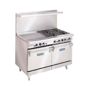 IMPIRG48 - Imperial - IR-G48 - 48 in Gas Range w/ Griddle and Standard Ovens Product Image