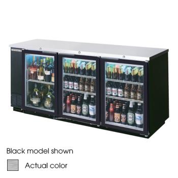 BEVBB78HC1GS - Beverage Air - BB78HC-1-G-S - 79 in S/S Glass Door Back Bar Cooler Product Image