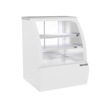 BEVCDR3HC1WD - Beverage Air - CDR3HC-1-W-D - 37 in White Dry Curved Deli Case Product Image