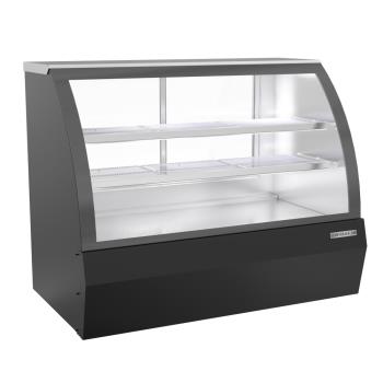 BEVCDR5HC1B - Beverage Air - CDR5HC-1-B - 60 in Black Refrigerated Curved Deli Case Product Image