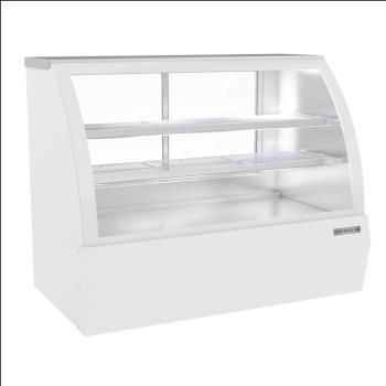 BEVCDR5HC1W - Beverage Air - CDR5HC-1-W - 60 in White Refrigerated Curved Deli Case Product Image