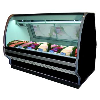 HWDSCCFS40E4CB - Howard McCray - SC-CFS40E-4C-BE-LED - 51 in x 53 in Black Fish/Poultry Case Product Image