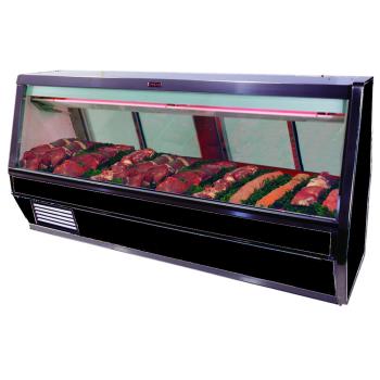 HWDSCCMS40E8CB - Howard McCray - SC-CMS40E-8C-BE-LED - 99 in x 53 in Black Red Meat Case Product Image