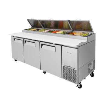 TURTPR93SDN - Turbo Air - TPR-93SD-N - 93 in 3 Door Super Deluxe Pizza Prep Table Product Image