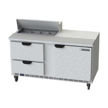 BEVSPED60HC082 - Beverage Air - SPED60HC-08-2 - 60 in 2 Drawer Prep Table Product Image