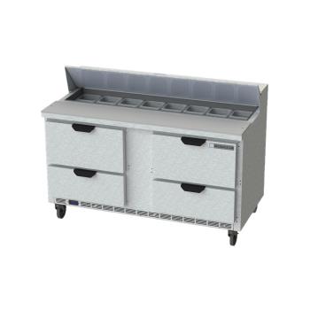 BEVSPED60HC164 - Beverage Air - SPED60HC-16-4 - 60 in 4 Drawer Prep Table Product Image