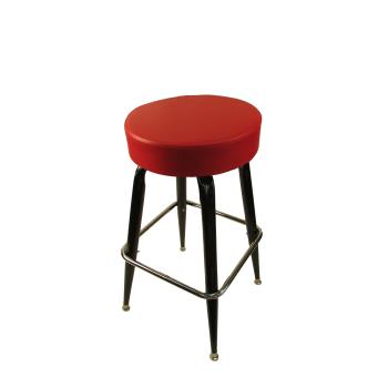 OAKSL2135RED - Oak Street - SL2135-RED - Red Button Top Stool w/Bucket Frame Product Image