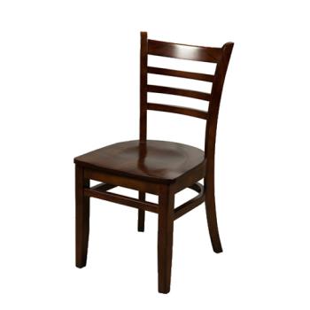 OAKWC101W - Oak Street Mfg. - WC101WA - Ladderback Walnut All Wood Chair Product Image