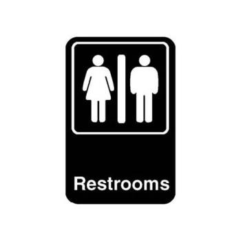 2801165 - Vollrath - 5617 - 6 in x 9 in Restrooms Sign Product Image
