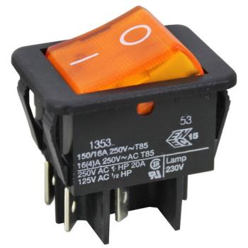 421740 - Cretors - 5130 - On/Off Rocker Switch w/ Green Light Product Image