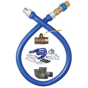 321817 - Dormont - 16100KIT48 - 1 in x 48 in Blue Hose™ Deluxe Gas Hose Connector Kit Product Image