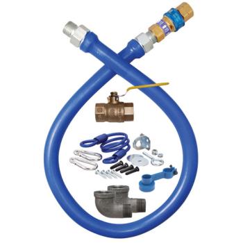 41182 - Dormont - 1675KIT48 - 3/4 in x 48 in Blue Hose™ Deluxe Gas Hose Connector Kit Product Image