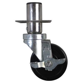 264878 - Mavrik - 264878 - 4 in Plate Caster With Brake Product Image