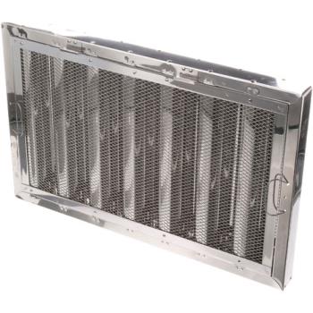 8014153 - Mavrik - AXAA6S1625WH - 16 in x 25 in Stainless Steel Hood Filter w/ Spark Arrestor and Hooks Product Image