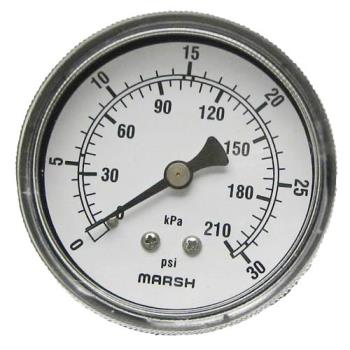 621000 - Mavrik - 621000 - 0 - 30 PSI Dual Scale Pressure Gauge Product Image