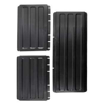 76576 - Cambro - BC340KDP110 - Black Utility Cart Shelf Panel Set Product Image