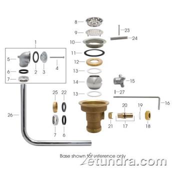  - Fisher - Fisher New Style Rotary Drain Parts Product Image