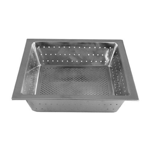 Stainless Steel 10 In Square Floor Drain Strainer Basket With Flange