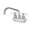 14126 - Krowne - 14-406L - 4 in Royal Series Wall Mount Hand Sink Faucet w/ 6 in Spout