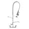 14104 - T&S Brass - 8 in Wall Mount Pre Rinse Assembly w/ Add-On Faucet