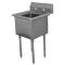 ADVFE11812X - Advance Tabco - FE-1-1812-X - 18 in x 18 in x 12 in 1 Compartment Sink w/ No Drainboards