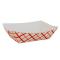 58934 - Southern Champion - 409 - 1/2 lb Red Plaid Food Tray