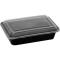 12244 - International Tableware - TG-PP-12 - 12 oz Plastic Rectangle To Go Container with Lid