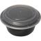 12256 - International Tableware - TG-PP-48-R - 48 oz Plastic Round To Go Container with Lid